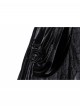 Retro Black Cascading Mesh Lace Splicing Luxury Velvet Rose Decoration Gothic Style Skirt