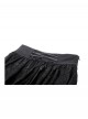 Black Elegant Retro Lace Splicing Gorgeous Train Design Gothic Style Skirt