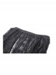 Rococo Style Black Spider Web Lace Mesh Stitching Gothic Style Birdcage Petticoat Long Skirt