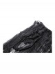 Rococo Style Black Spider Web Lace Mesh Stitching Gothic Style Birdcage Petticoat Long Skirt