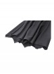 Black Simple Dark Bat Wing Hem Gothic Style High Waist A Line Skirt