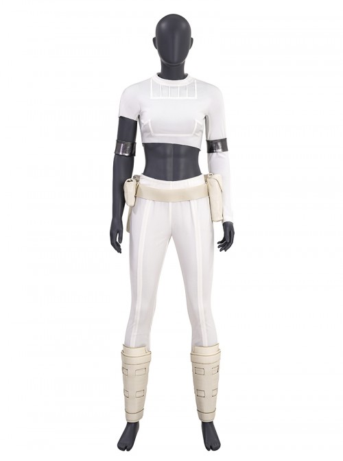 Star Wars Episode II Attack Of The Clones Padme Amidala Short Style Halloween Cosplay Costume Set Without Shoes