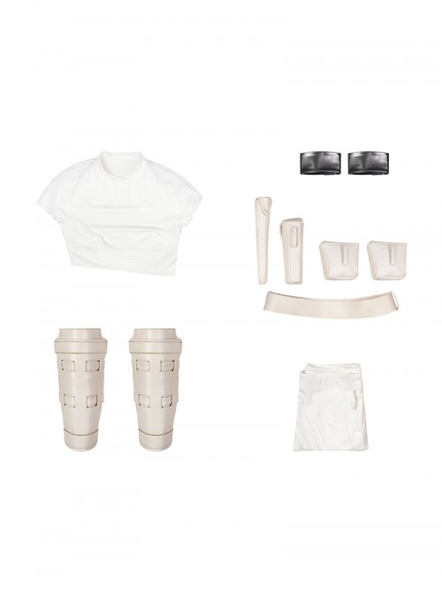 Star Wars Episode II Attack Of The Clones Padme Amidala Short Style Halloween Cosplay Costume Set Without Shoes