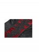Black Red Elegant Retro Lace Splicing Sexy Off Shoulder Design Gothic Style Top