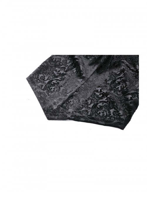 Elegant Black Velvet Jacquard Exquisite Lace Decorated Retro Victorian Style Gothic Style Top
