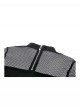 Cool Black Mesh Stitching Unique Metal Buckle Decoration Sexy Hollow Design Punk Style Top