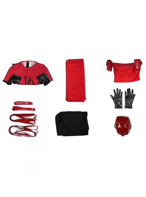 Daredevil Unleash Hell Elektra Halloween Cosplay Costume Set Without Shoes
