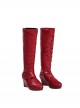 Daredevil Unleash Hell Elektra Halloween Cosplay Accessories Red High Heel Boots