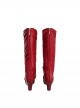 Daredevil Unleash Hell Elektra Halloween Cosplay Accessories Red High Heel Boots
