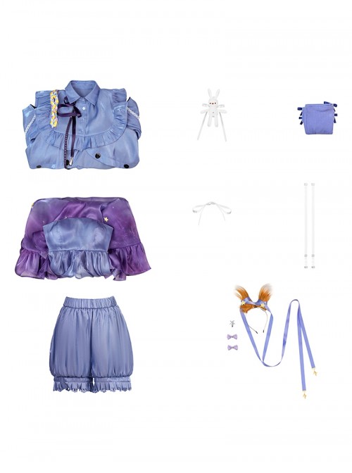 Game Arknights Kroos Halloween Cosplay Costume Full Set