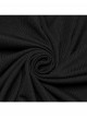 Black Sexy Cool Off Shoulder V Neck Elastic Knitted Mesh Bat Skull Cross Print Punk Style Printed T Shirt