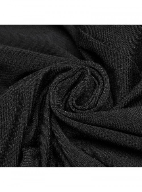 Black Comfortable Elastic Knitted Punk Style Adjustable Versatile 3D Pleated Leggings