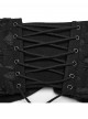 Cool Unique Versatile Personalized Metal Buckles Black Punk Style Interlaced Corset