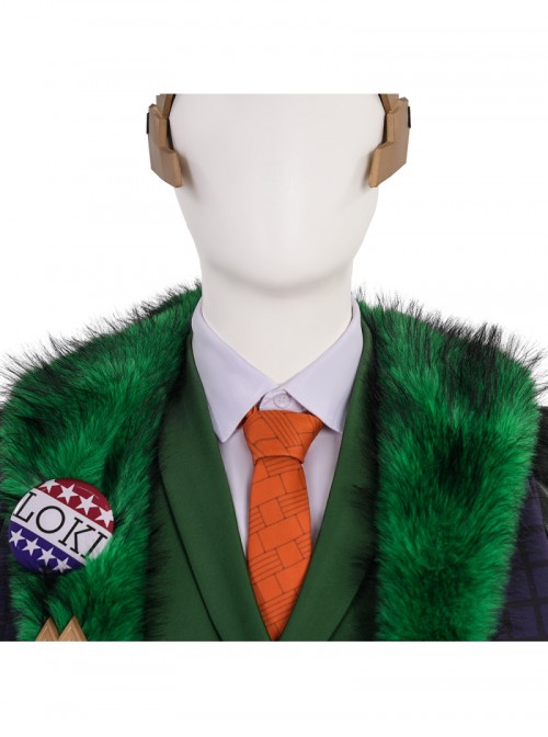 Marvel Rivals Loki Laufeyson Presidential Attire Chaos Halloween Cosplay Costume Set Without Shoes And Headdress