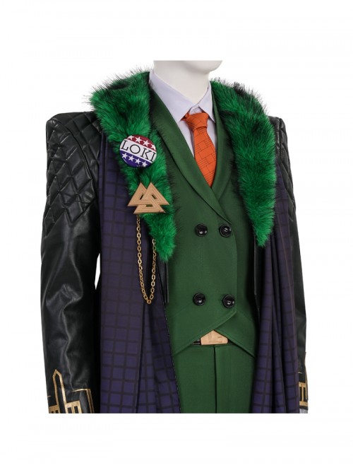 Marvel Rivals Loki Laufeyson Presidential Attire Chaos Halloween Cosplay Costume Set Without Shoes And Headdress