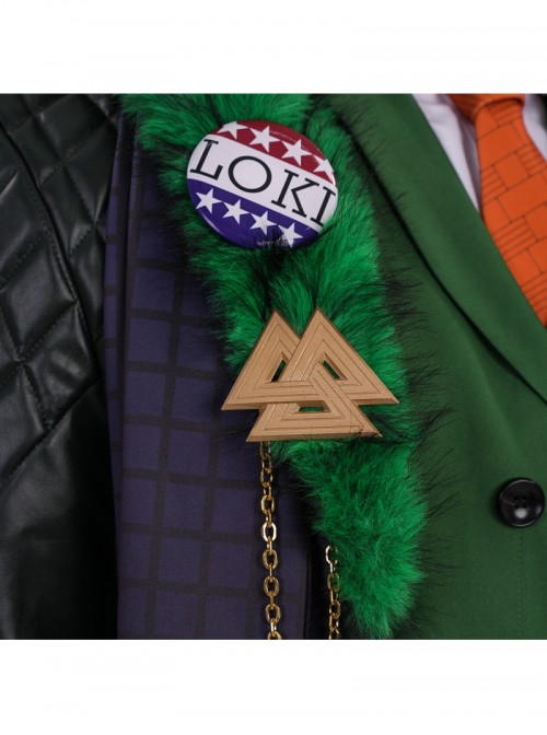 Marvel Rivals Loki Laufeyson Presidential Attire Chaos Halloween Cosplay Costume Set Without Shoes And Headdress