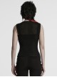 Versatile Basic Daily Cool Black Soft Elastic Knit Cyberpunk Style Sleeveless Vest