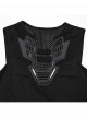 Versatile Basic Daily Cool Black Soft Elastic Knit Cyberpunk Style Sleeveless Vest