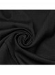 Balck Elastic Textured Knitted Punk Style Detachable Tassel Slim Fit Flared Pants