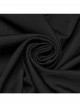 Balck Elastic Knit Punk Style Sexy Cross Faux Leather Loop V-Neck Cross Loop Vest