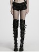 Practical Daily Personalized Cool Steampunk Heavy Metal Style Sexy Elastic Denim Shorts