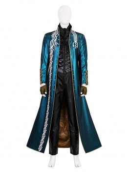 Game Devil May Cry 3 Vergil Halloween Cosplay Costume Set Without Shoes