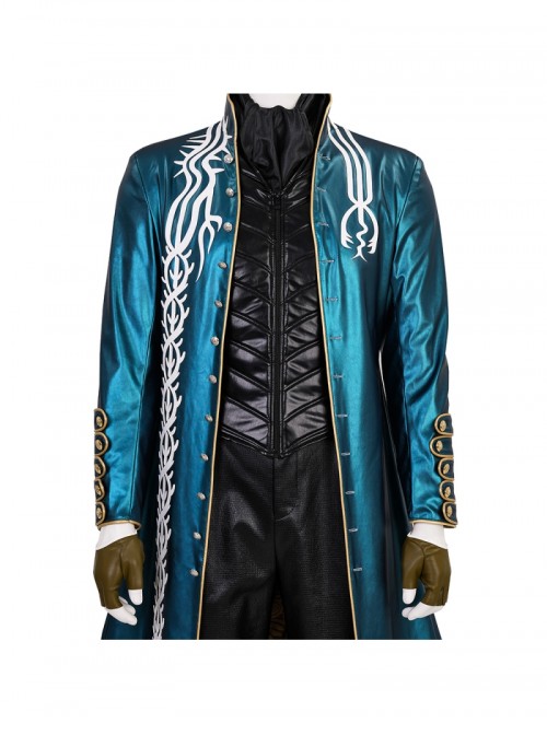 Game Devil May Cry 3 Vergil Halloween Cosplay Costume Set Without Shoes