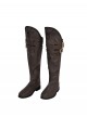 Game Devil May Cry 3 Vergil Halloween Cosplay Accessories Brown Boots
