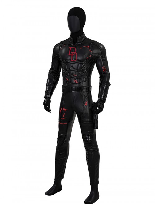 Daredevil Born Again Season 2 Daredevil Black Battle Suit Halloween Cosplay Costume Set Without Shoes And Helmet
