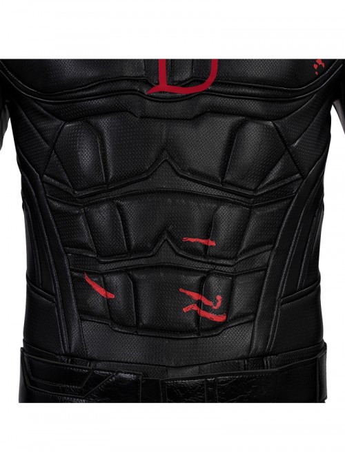 Daredevil Born Again Season 2 Daredevil Black Battle Suit Halloween Cosplay Costume Set Without Shoes And Helmet