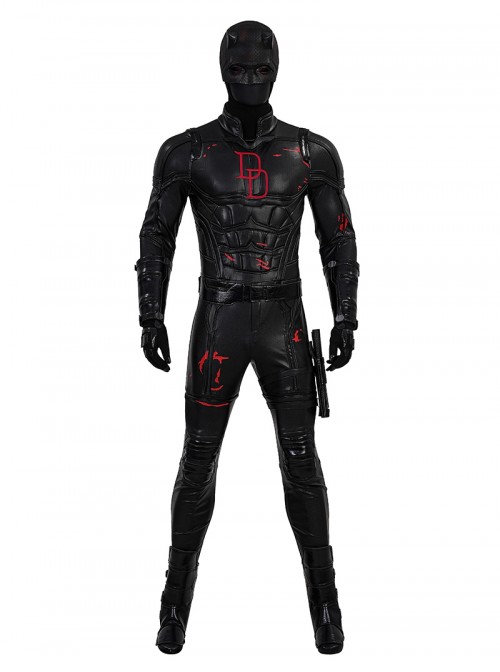 Daredevil Born Again Season 2 Daredevil Black Battle Suit Halloween Cosplay Accessories Helmet