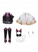 Naraka Bladepoint Tessa 2674 Dark Night Raid Halloween Cosplay Costume Set Without Shoes