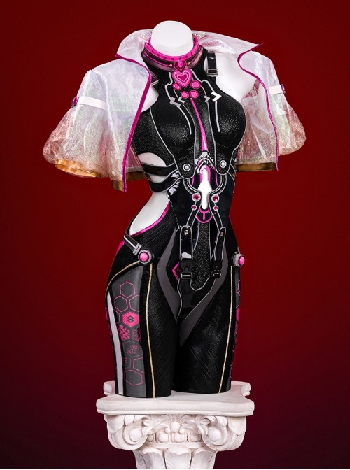 Naraka Bladepoint Tessa 2674 Dark Night Raid Halloween Cosplay Costume Set Without Shoes