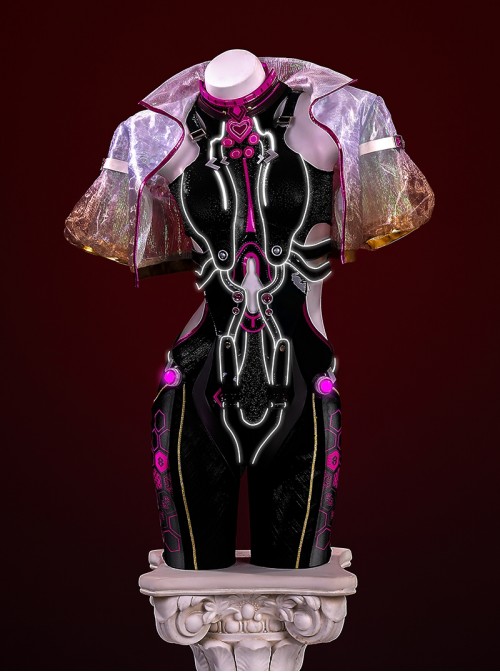 Naraka Bladepoint Tessa 2674 Dark Night Raid Halloween Cosplay Costume Set Without Shoes