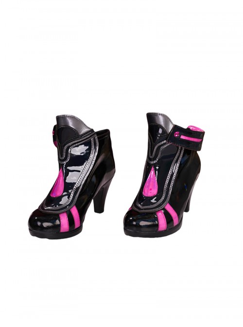 Naraka Bladepoint Tessa 2674 Dark Night Raid Halloween Cosplay Accessories Black High Heels
