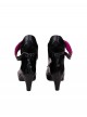Naraka Bladepoint Tessa 2674 Dark Night Raid Halloween Cosplay Accessories Black High Heels