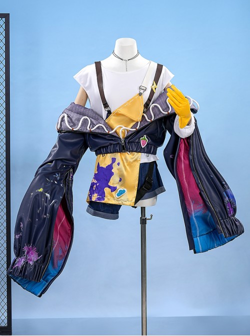 Game Arknights Tippi Halloween Cosplay Costume Set