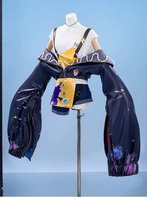 Game Arknights Tippi Halloween Cosplay Costume Set