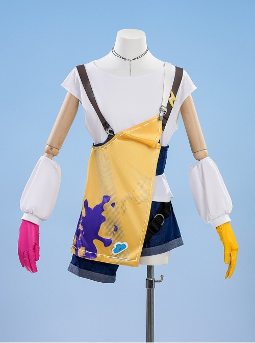 Game Arknights Tippi Halloween Cosplay Costume Set