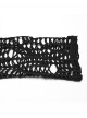 Versatile Unique Elastic Black Irregular Mesh Deep-V Sexy Punk Mesh T-Shirt
