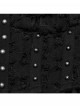 Cool Black Carved Bullet Pendant Splicing Tattered Denim Decadent Punk Denim Vest