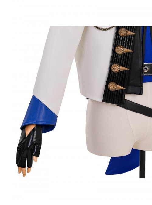 Final Fantasy XIV Prince Dragon Knight Blue Cosplay Men's Halloween Cosplay Costume Set