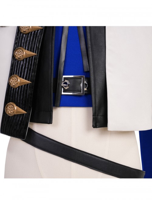 Final Fantasy XIV Prince Dragon Knight Blue Cosplay Men's Halloween Cosplay Costume Set