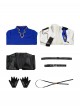 Final Fantasy XIV Prince Dragon Knight Blue Cosplay Men's Halloween Cosplay Costume Set