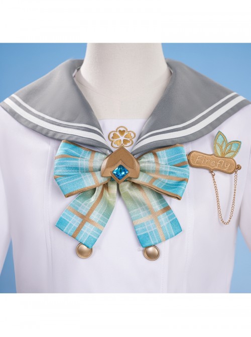 Game Honkai Star Rail Firefly Spring Missive Halloween Cosplay Costume Set Without Shoes