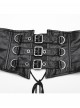 Gothic Punk Style Asymmetric Lapel Collar Asymmetric Hem Elegant Sexy Black Kimono