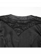 Gothic Punk Style Asymmetric Lapel Collar Asymmetric Hem Elegant Sexy Black Kimono