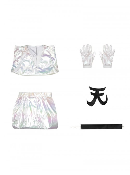 New Panty Stocking With Garterbelt Polyester Halloween Cosplay Costume Set