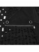 Black Cool Versatile Twill Woven Punk Style Sexy High Slits Detachable Skirt