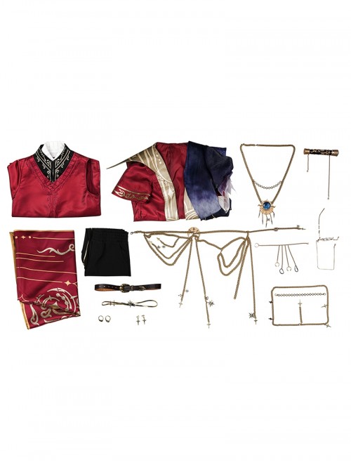 Game Identity V Philippe Wax Artist Astrologer Halloween Cosplay Costume Set